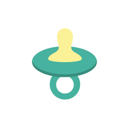 flat Vector icon - illustration of baby pacifier icon. Vector illustrationのイラスト素材