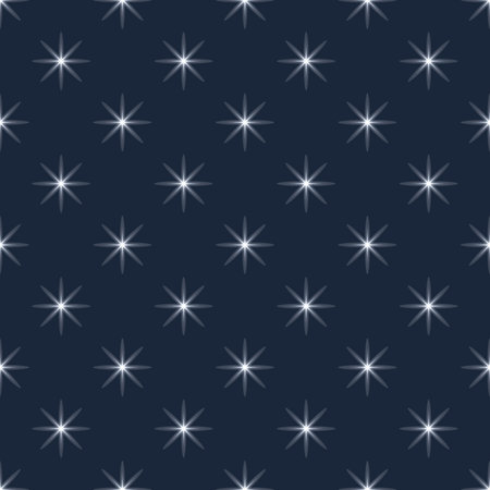Dark Blue Sky with stars vector illustration background.のイラスト素材