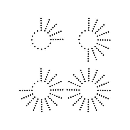 Halftone dots in circle form. vector dotted frame . design elementのイラスト素材