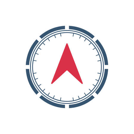 Compass wind rose icon vector logo design templateのイラスト素材