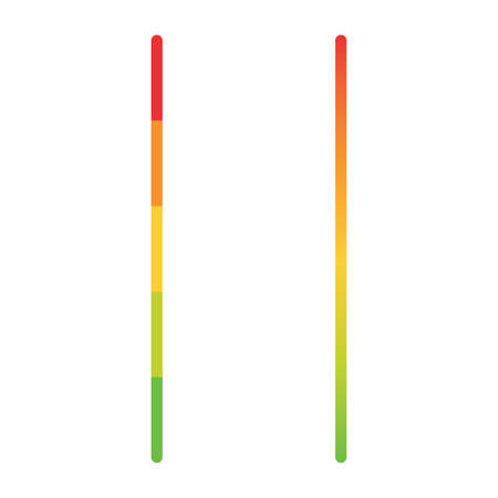 two colored lines gradient line for website. Vector illustrationのイラスト素材