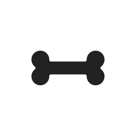 Dog Bone Icon Illustration design. Vector illustration simple icon on white backgroundのイラスト素材