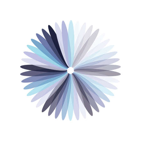 Beautiful abstract flower. Vector colorful illustration isolated on white background.のイラスト素材
