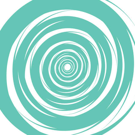 illusion green and white twisted stripes abstract background. Vector illustrationのイラスト素材