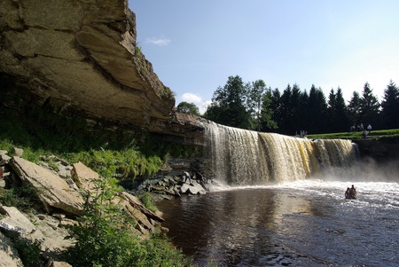 Waterfall Jagala の写真素材