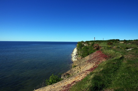 Coast of Baltic sea in Estonia.Estonian nature.の写真素材