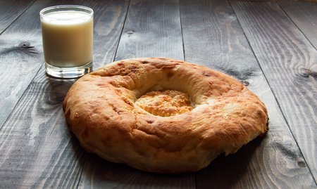 bread and milkの写真素材