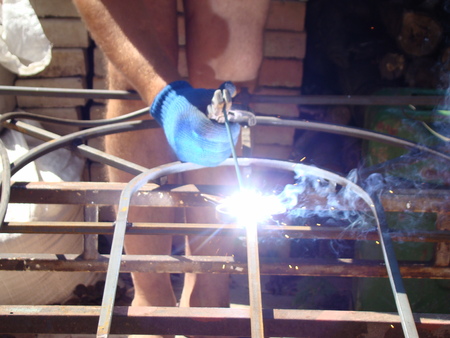 welding,welding work,welding of metal objects electro-welding.