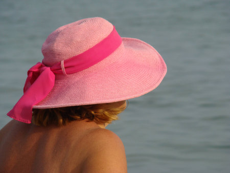 a sun hat-a kind hats from the sunの写真素材