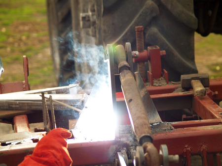 use of electro arc weldingの写真素材