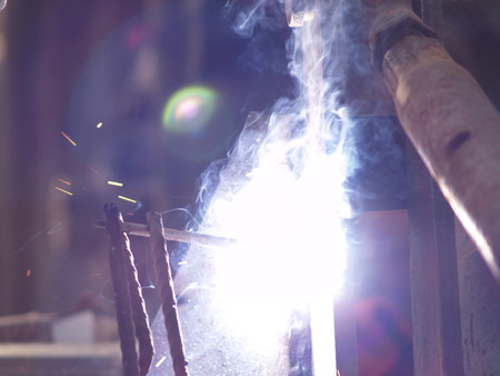 use of electro arc weldingの写真素材