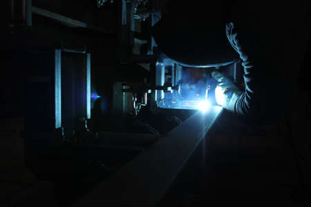 welding mig mag welding moment close-up