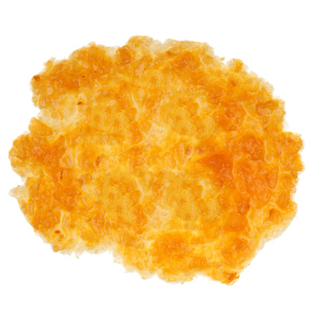 A stain of apple jam which is isolated on a white background.の写真素材