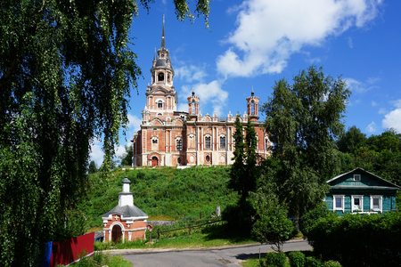 The ancient Cathedral city Mozhaysk in Russia, the Orthodox architectureの写真素材