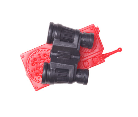 Toys binoculars and walkie-talkieの写真素材