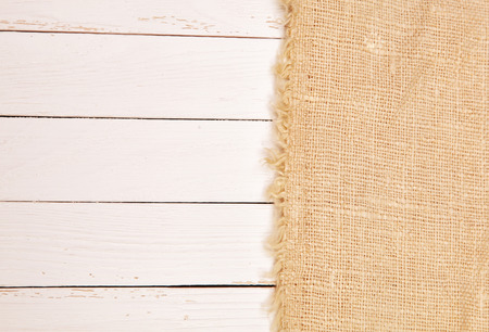 Burlap on boardの写真素材