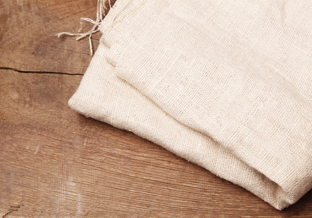 Burlap on boardの写真素材