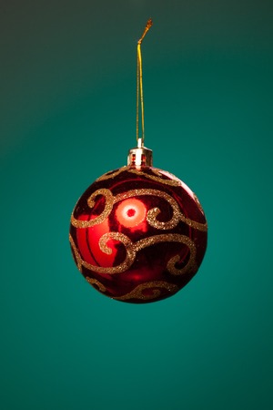 Christmas decoration and purple Christmas toy.の写真素材