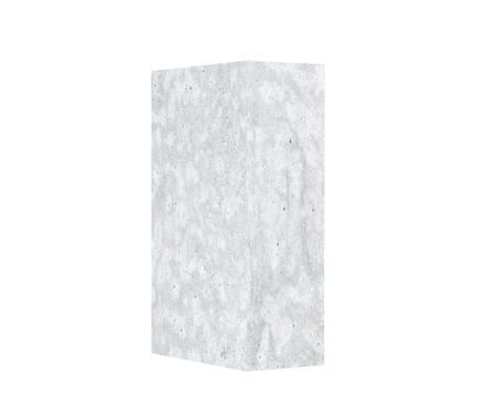 Concrete Capital Letter - I isolated on white background. 3D render Illustrationの写真素材