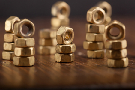 Background of a Screw nuts.の写真素材