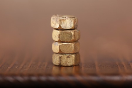 Graph of a Screw nuts. Growth concept.の写真素材