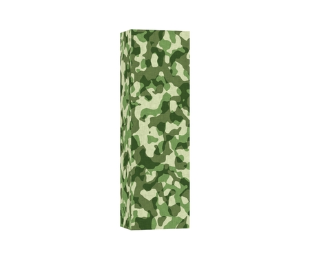Camouflage letter. Capital Letter - I isolated on white background. 3D render Illustrationの写真素材