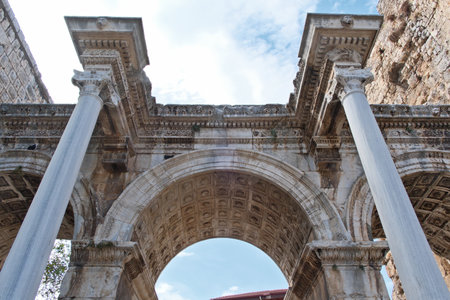 Hadrian's Gate â Iconic Landmark in Antalyaの写真素材