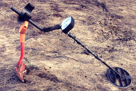 metal detectors treasure huntingの写真素材