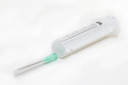 medical syringeの写真素材