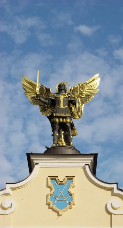 Kiev Archangel Michael monumentの写真素材