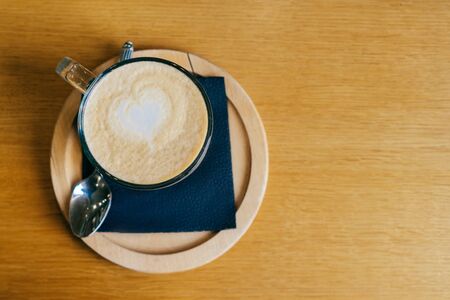Coffee with milk in a cup. Cappuccino.の写真素材
