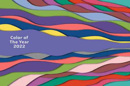 3D abstract background with paper cut layers.の写真素材