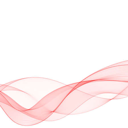 abstract red vector wave. Template. Layout for presentation.のイラスト素材