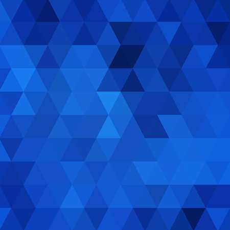 blue triangular background. abstract vector background.