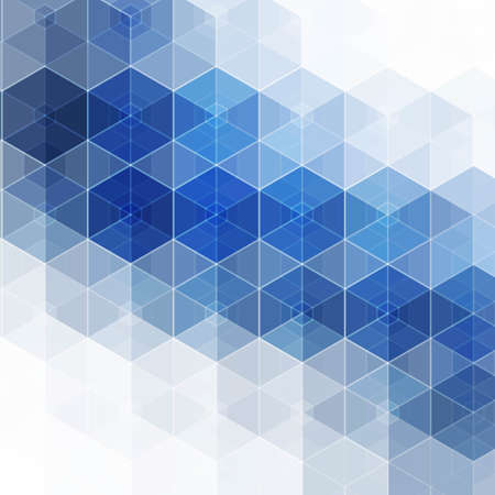 abstract blue hexagon background. eps 10