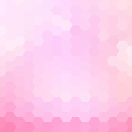 hexagon pink vector background. Abstract illustrationのイラスト素材
