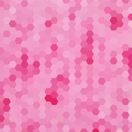 vector pink hexagons. modern illustration.のイラスト素材