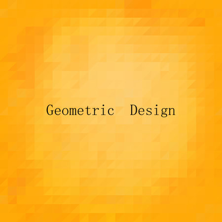 yellow triangular background. abstract illustration. polygonal style. presentation template