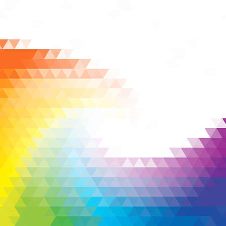 Bright color abstract illustration. triangular design.のイラスト素材