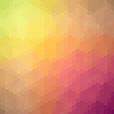 orange hexagon background. mosaic styleのイラスト素材