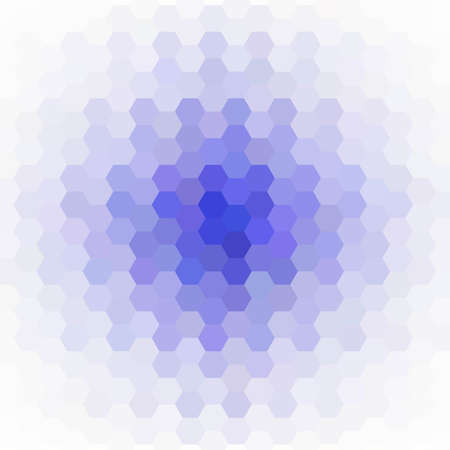 blue and white hexagon background. geometric design. polygonal style. presentation template