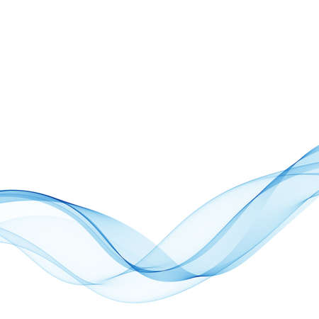wave of blue on a white backgroundのイラスト素材