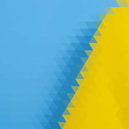 blue and yellow triangles background. polygonal styleのイラスト素材