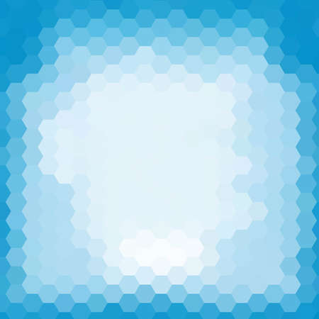 light blue abstract hexagons. vector background. geometric design. polygonal styleのイラスト素材