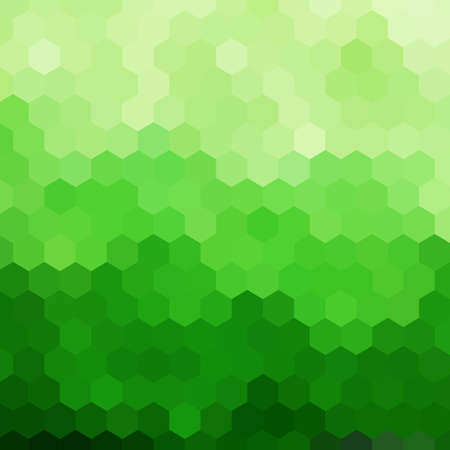green hexagons. abstract vector background. polygonal styleのイラスト素材