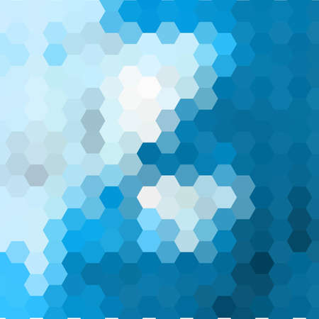 blue hexagon background Modern illustration. Polygonal style.