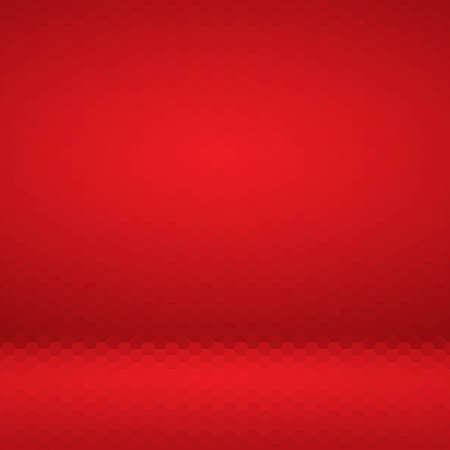 red abstract vector background. hexagonal illustration. geometric design. polygonal styleのイラスト素材