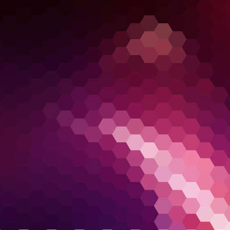 purple and pink background. hexagonal design. polygonal style