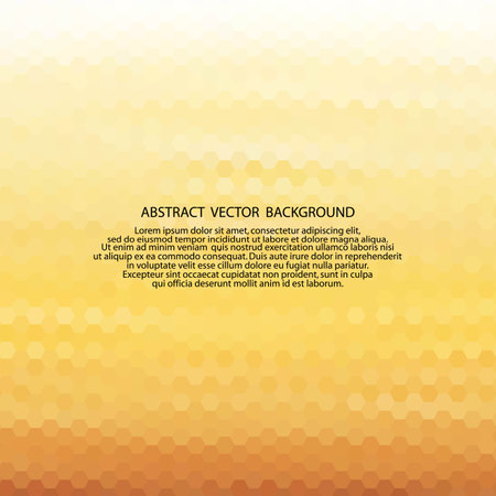 yellow and orange hexagon background. polygonal styleのイラスト素材