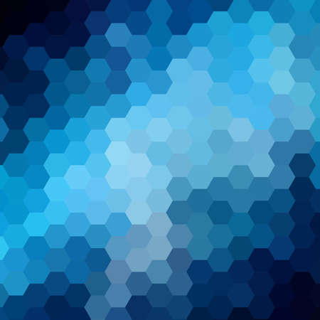 blue abstract vector background. hexagonal geometric design